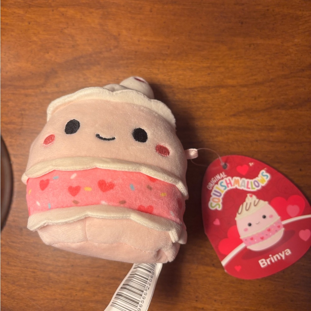 Squishmallows 2/$15 Brinya Pink Cake Plush 5” NWT